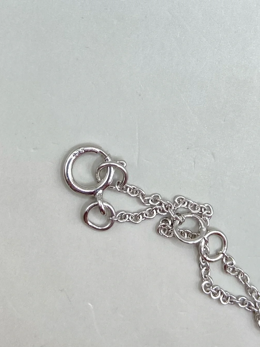 Sterling Silver Olive Leaf Branch Chain Bracelet